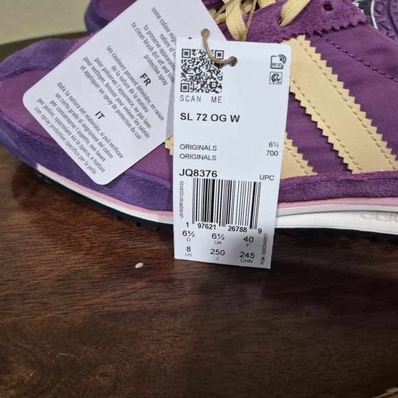 Adidas SL 72 OG Women's Purple Sneakers JQ8376 Size 8 - Picture 5 of 7